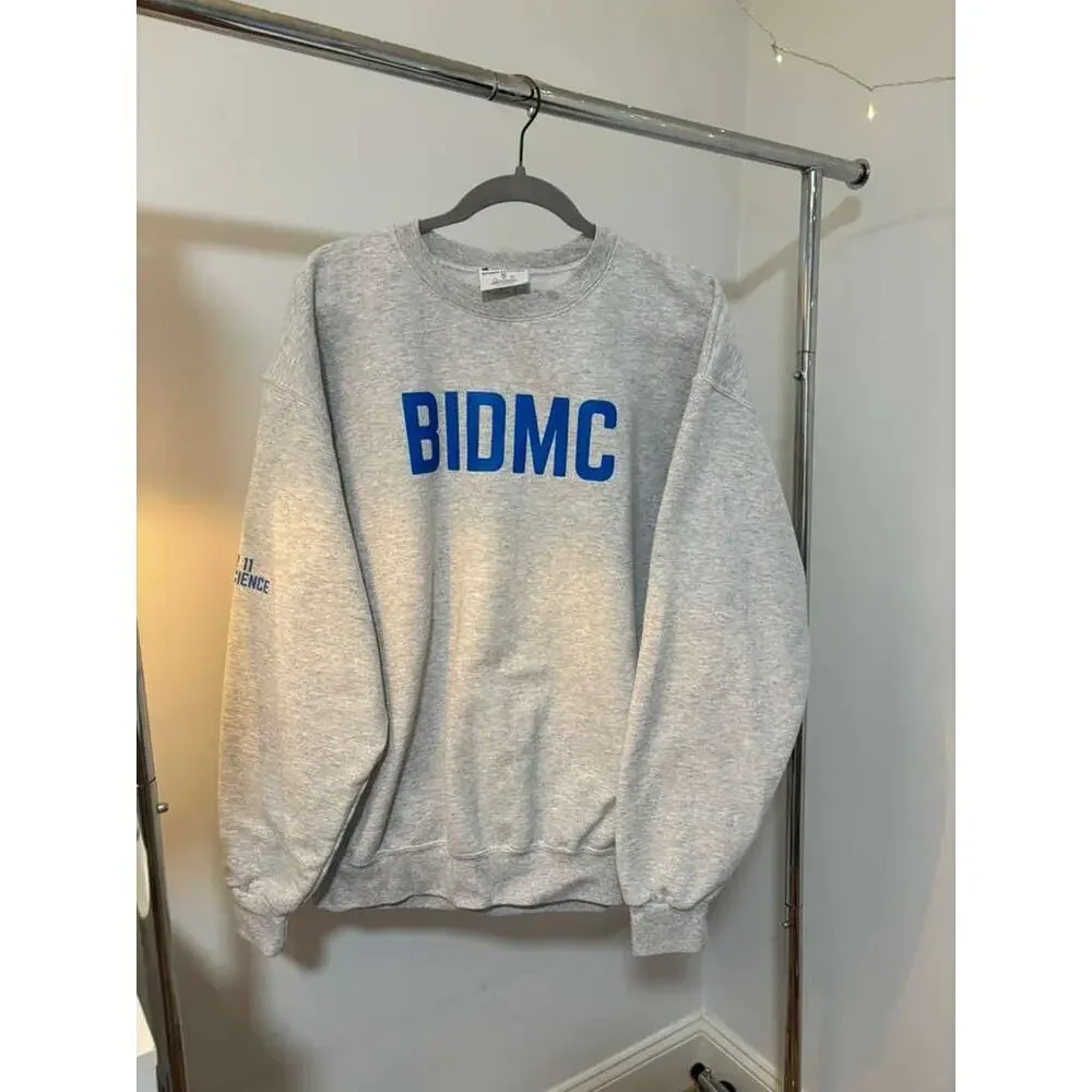 Champion BIDMC RN Sweatshirt XL Gray Pullover Crewneck Fleece Medical Nurse - Picture 3 of 7